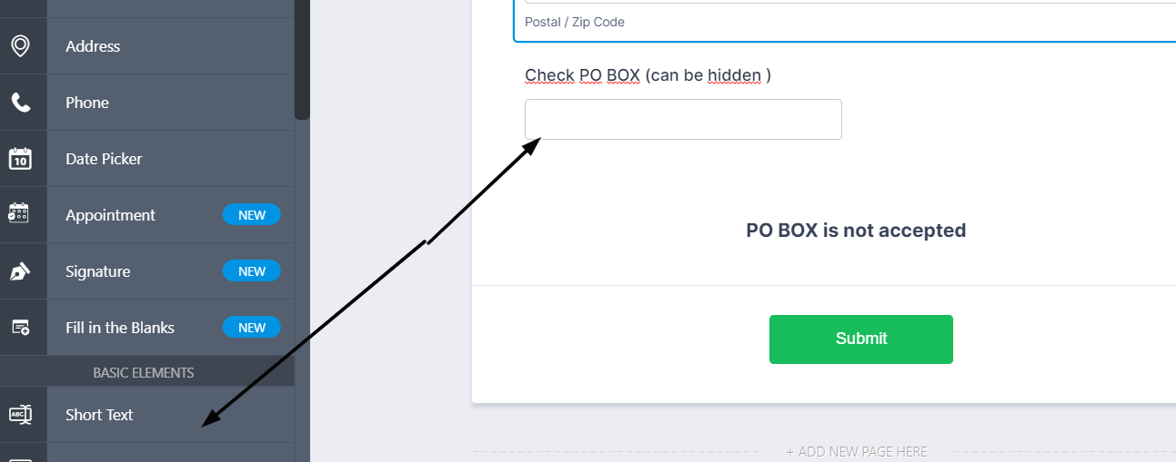 How to block PO BOX address?